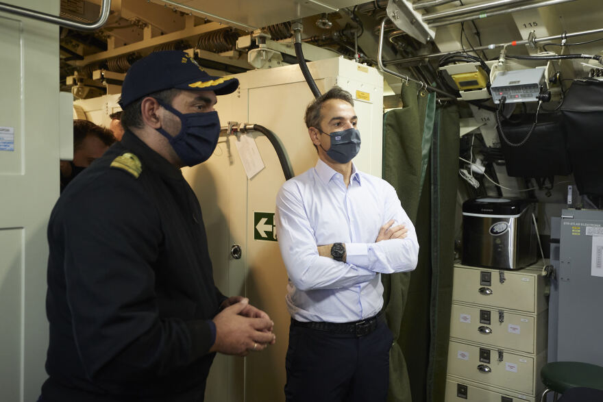 Μητσοτάκης: Στο υποβρύχιο «Κατσώνης» - Το «ευχαριστώ» για τις αόρατες ασπίδες