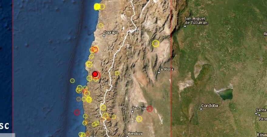 Δυνατός σεισμός 5,8 Ρίχτερ στη Χιλή