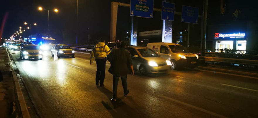 Καραμπόλα οκτώ οχημάτων στη λεωφόρο Κηφισίας - Βίντεο