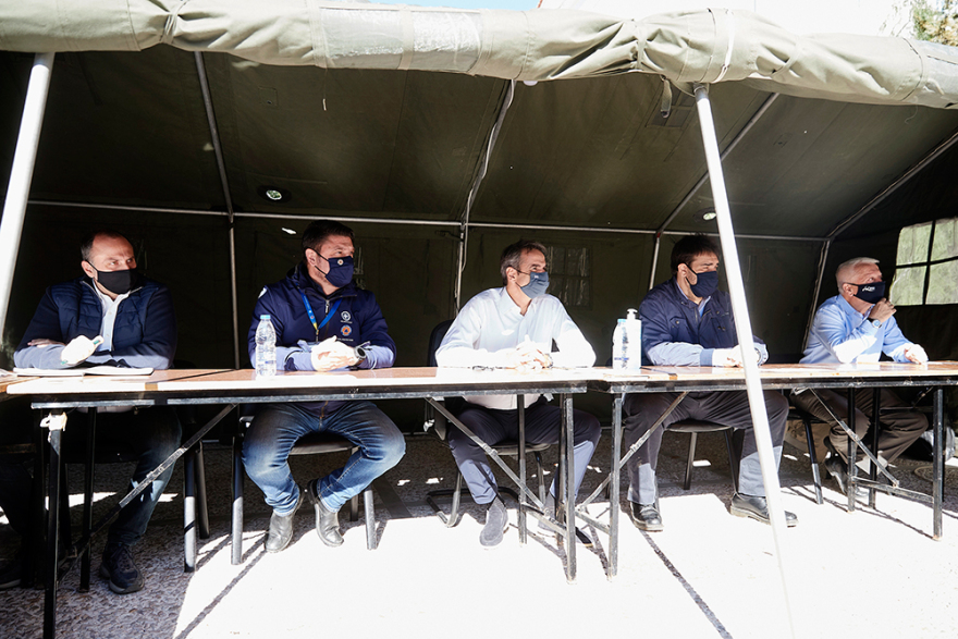 Στη Σάμο ο Μητσοτάκης: Χρέος μας να σταθούμε δίπλα στο νησί