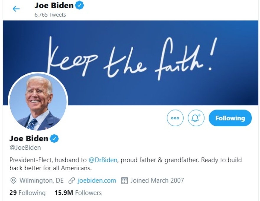 Αμερικανικές εκλογές 2020: Μπάιντεν και Χάρις άλλαξαν τα βιογραφικά τους στο twitter