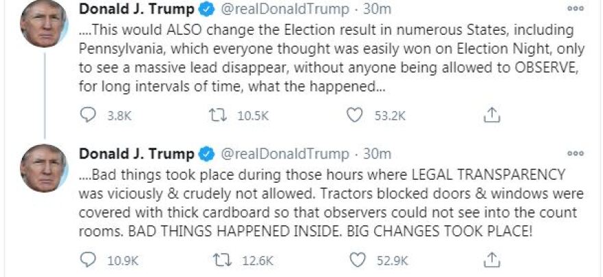 Εκλογές ΗΠΑ 2020: Παραλήρημα Τραμπ - «Στις καταμετρήσεις συνέβησαν κακά πράγματα» 