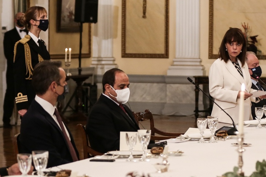 Σακελλαροπούλου - Σίσι: Στρατηγική συνεργασία Ελλάδας - Αιγύπτου για ασφάλεια στη Μεσόγειο