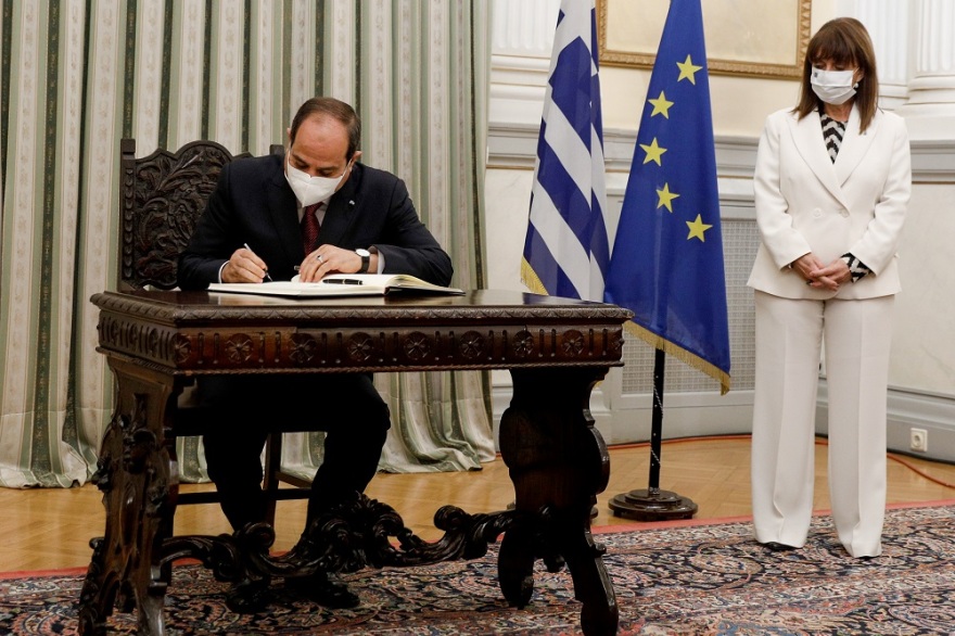 Σακελλαροπούλου - Σίσι: Στρατηγική συνεργασία Ελλάδας - Αιγύπτου για ασφάλεια στη Μεσόγειο