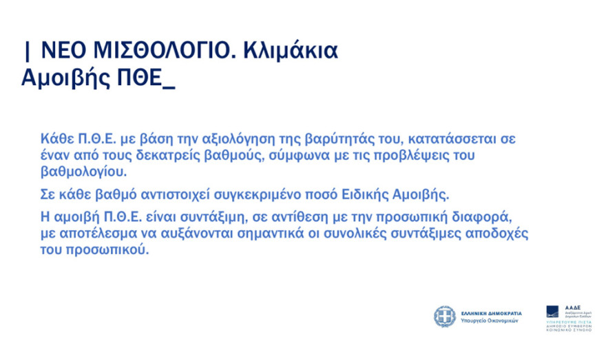 ΑΑΔΕ: Νέο μισθολόγιο με βάση τη θέση και τις αρμοδιότητες
