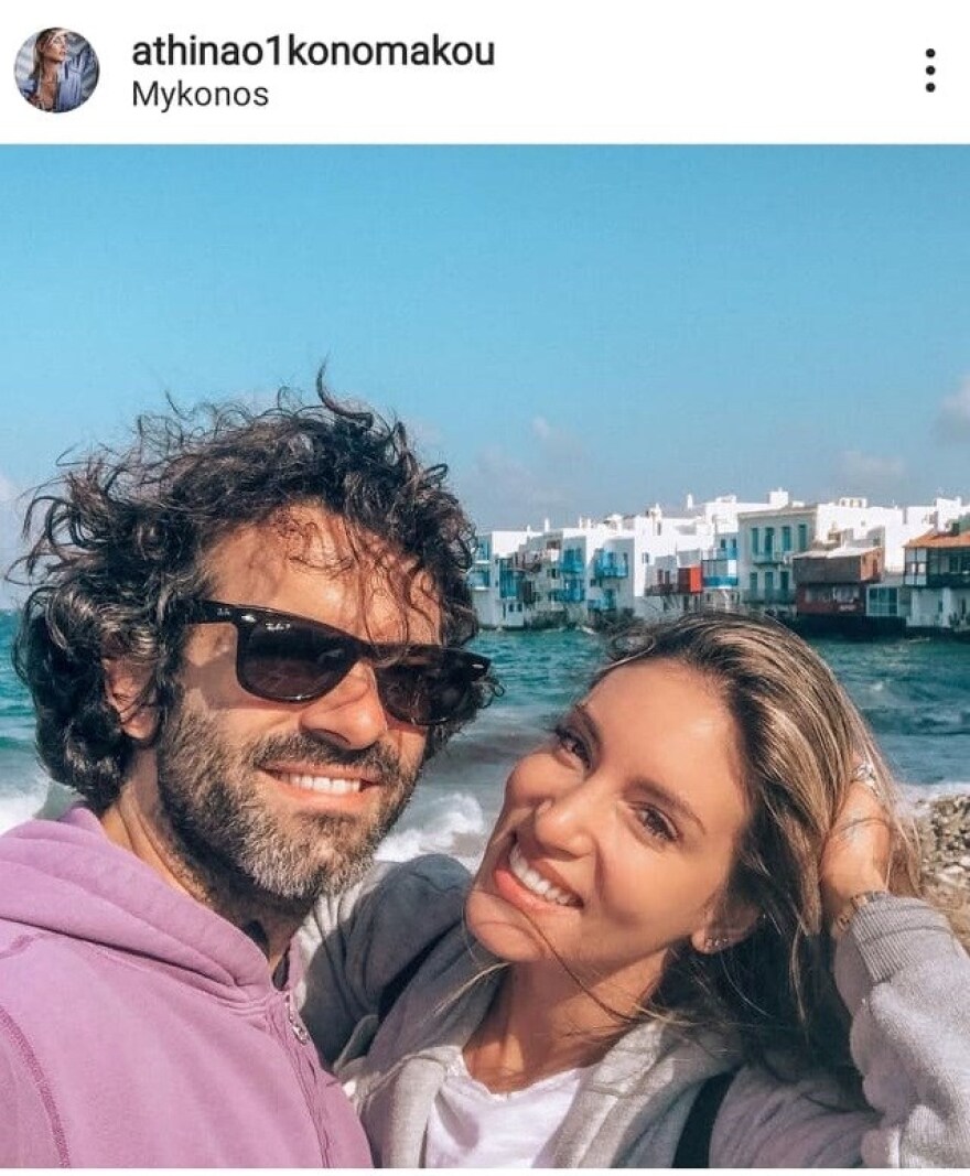 Αθηνά Οικονομάκου: Ευχήθηκε στον σύζυγό της με μια φωτογραφία λίγες μέρες μετά τον γάμο τους