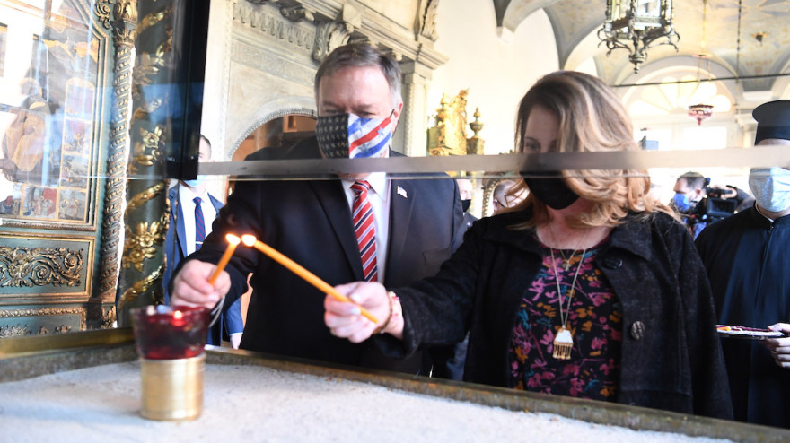 Οι θρησκευτικές ελευθερίες και η Αγία Σοφία στο επίκεντρο της επίσκεψης Πομπέο στο Φανάρι