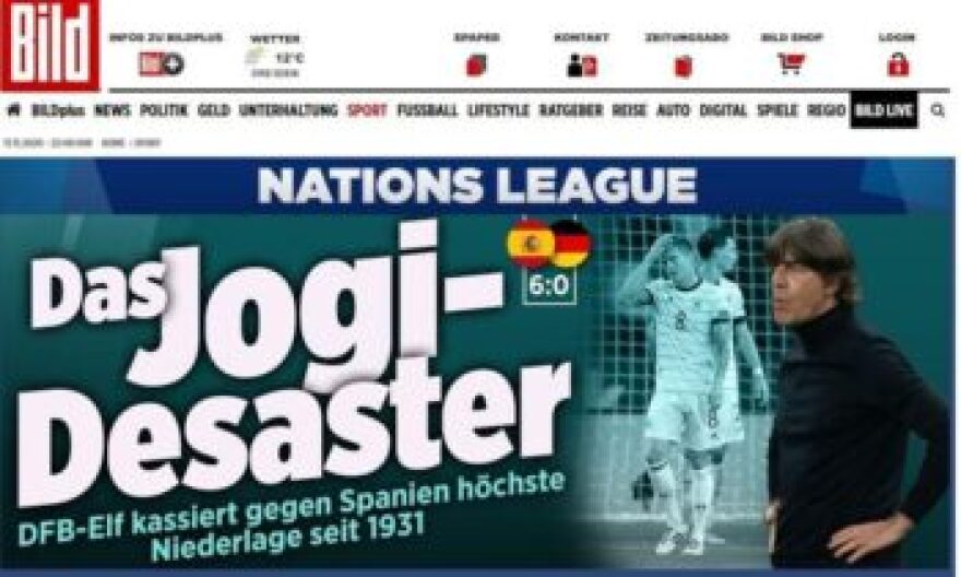 UEFA Nations League: Την κεφαλή του Λεβ επί πίνακι ζητούν οι Γερμανοί μετά την συντριβή 6-0 από την Ισπανία