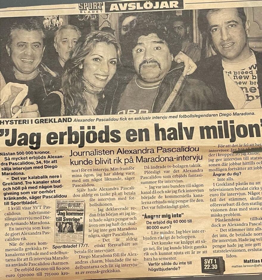 Ντιέγκο Μαραντόνα: Η Αλεξάνδρα Πασχαλίδου μιλά για τη συνάντησή τους - «Ήταν ένας Θεός»