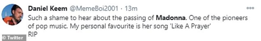 Στην Αυστραλία πενθούσαν τη Μαντόνα… λόγω autocorrect!