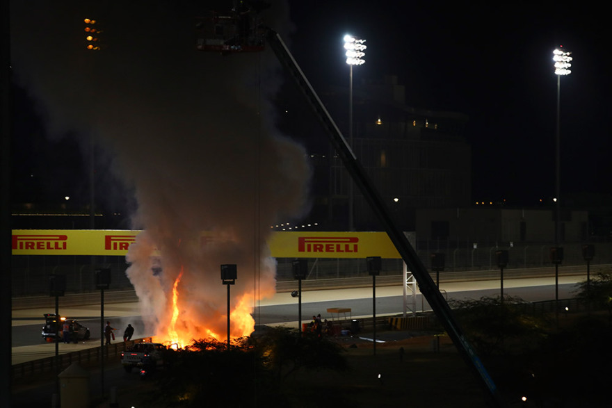Σοκαριστικό ατύχημα στη Formula 1: Εξερράγη το μονοθέσιο του Γκροζάν