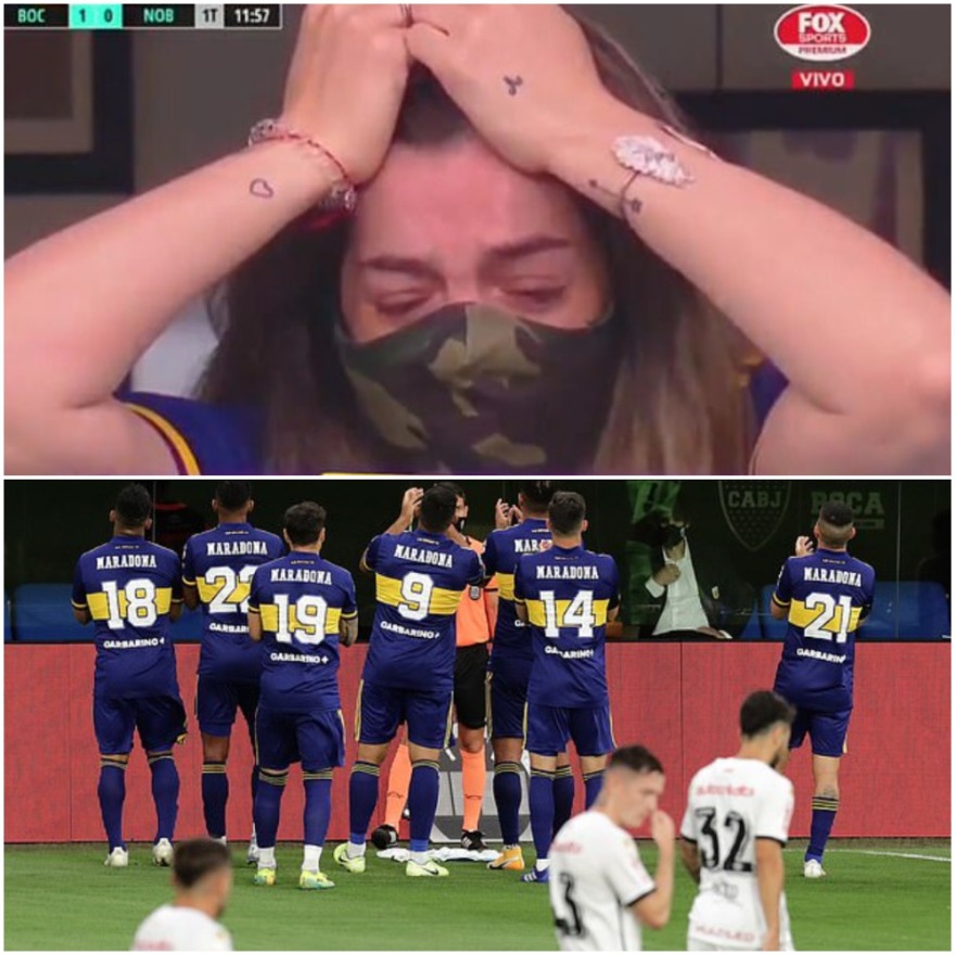 Δείτε βίντεο: Οι παίκτες της Μπόκα πανηγυρίζουν γκολ μπροστά στη συγκινημένη κόρη του Μαραντόνα στο «Λα Μπομπονέρα»