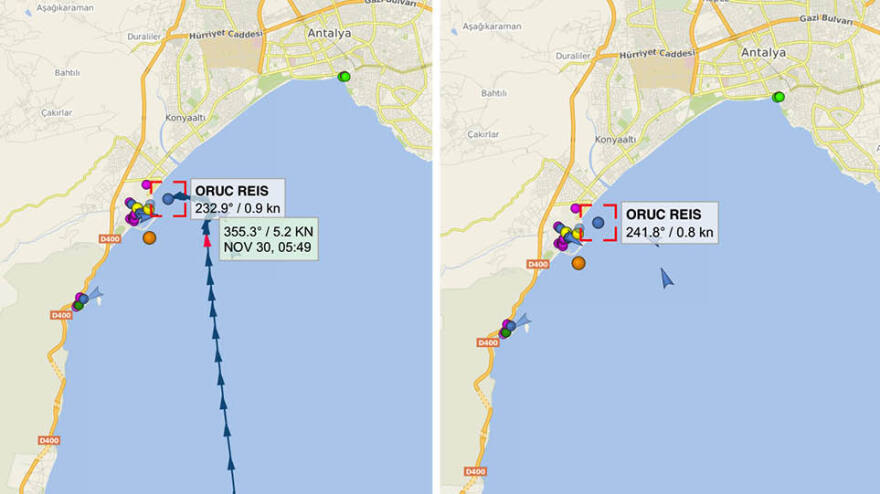 Στην Αττάλεια το Oruc Reis