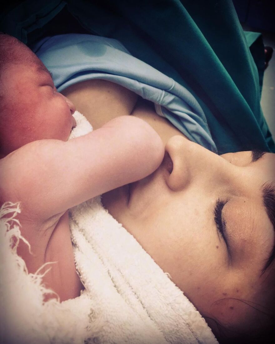 Κλέλια Πανταζή: Η τρυφερή φωτογραφία με τον γιο της, λίγα λεπτά μετά τη γέννησή του