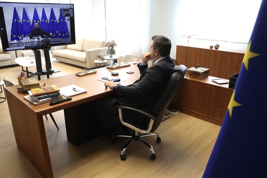 Τηλεδιάσκεψη Τζιτζικώστα με Μισέλ - Επί τάπητος τουρκικές προκλήσεις και προσφυγικό