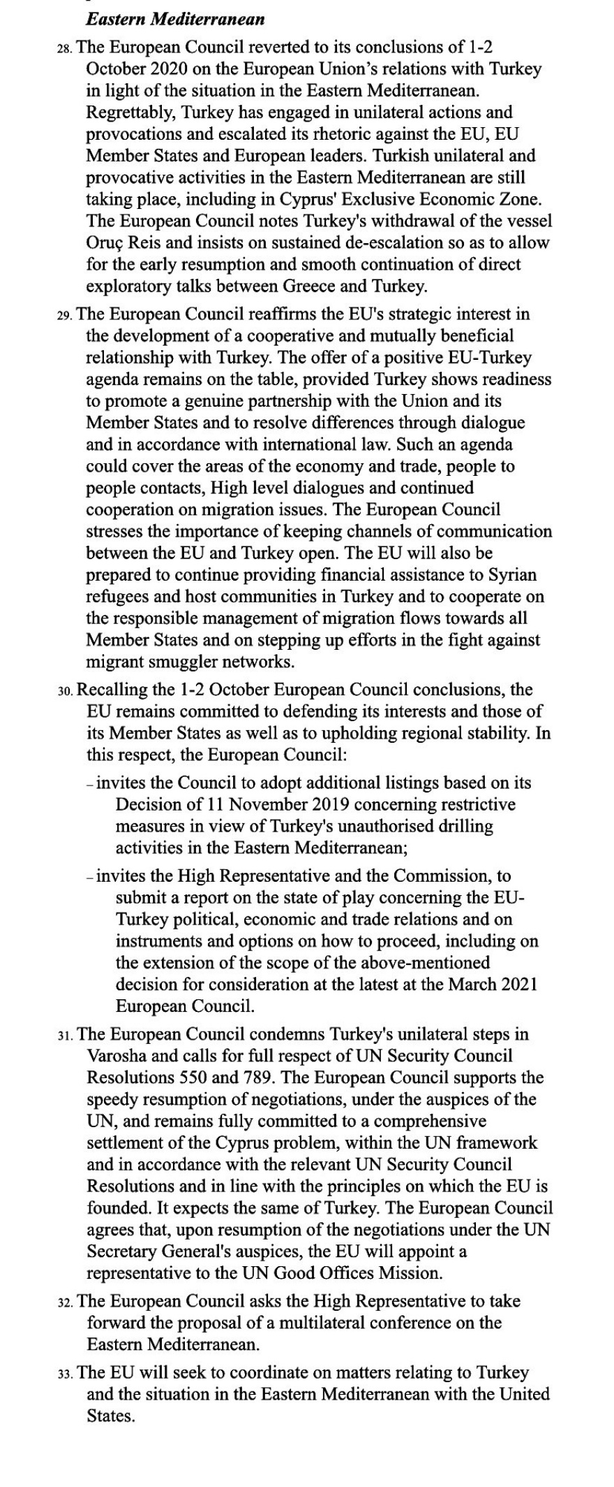 Σύνοδος Κορυφής: Ηπιες κυρώσεις για Τουρκία και... ξαναβλέπουμε τον Μάρτιο