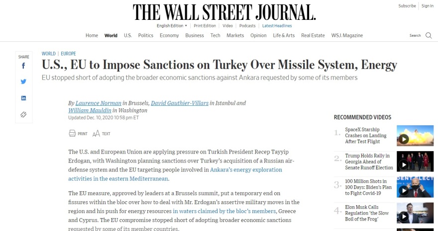 Διεθνή ΜΜΕ για Σύνοδο Κορυφής: «Με αμυχές τη γλίτωσε ο Ερντογάν»