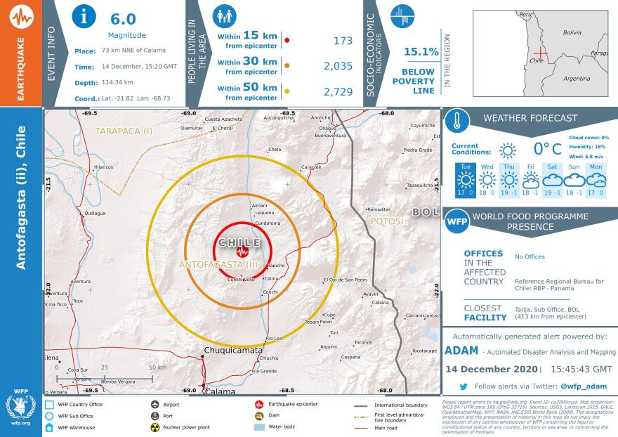 Ισχυρή σεισμική δόνηση 6 Ρίχτερ στη Χιλή