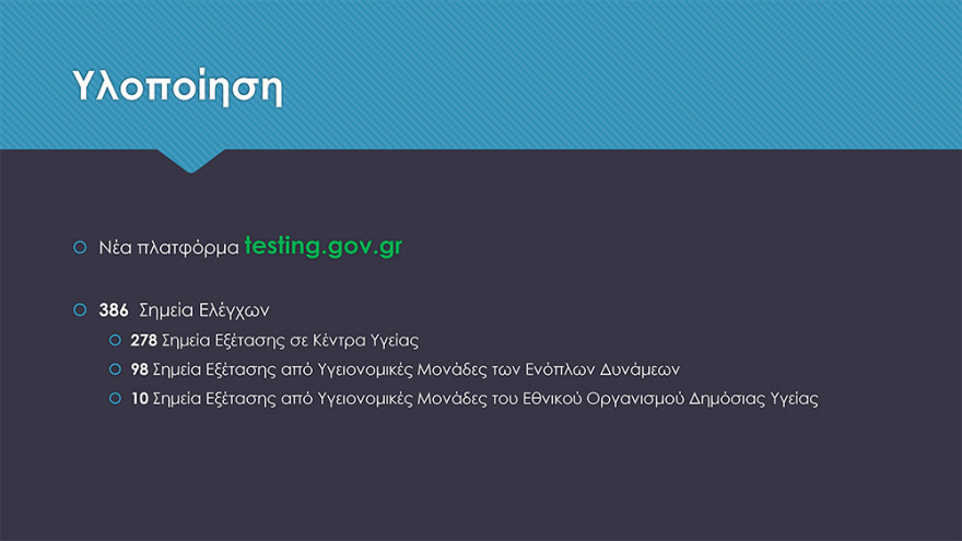 Πρόγραμμα μαζικών rapid test - Δηλώσεις στην πλατφόρμα testing.gov.gr
