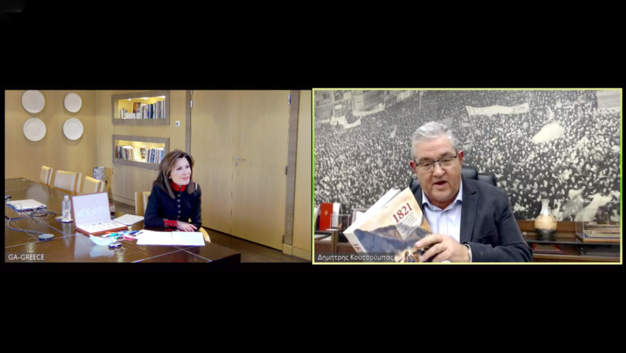  «Ελλάδα 2021»: Τηλεδιασκέψεις της Γιάννας Αγγελοπούλου με τους αρχηγούς των κομμάτων