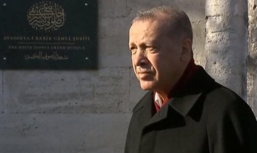 Τουρκία - Πρωτοχρονιάτικη πρόκληση από τον Ερντογάν: Η Αγία Σοφία είναι το στέμμα του 2020