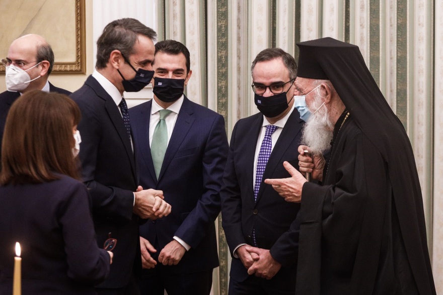 «Μίνι» διάλογος Μητσοτάκη - Ιερώνυμου στο Προεδρικό - Επιμένει η Ιεραρχία για ανοιχτές εκκλησίες
