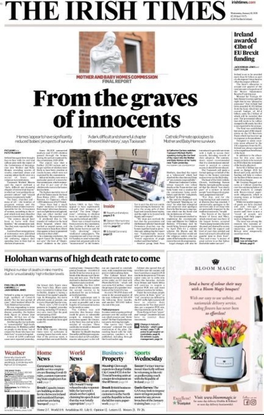 Ιρλανδία - «Εθνική ντροπή»: Σοκάρει η αποκάλυψη για τον θάνατο 9.000 παιδιών ανύπαντρων γυναικών από το 1922 ως το 1998