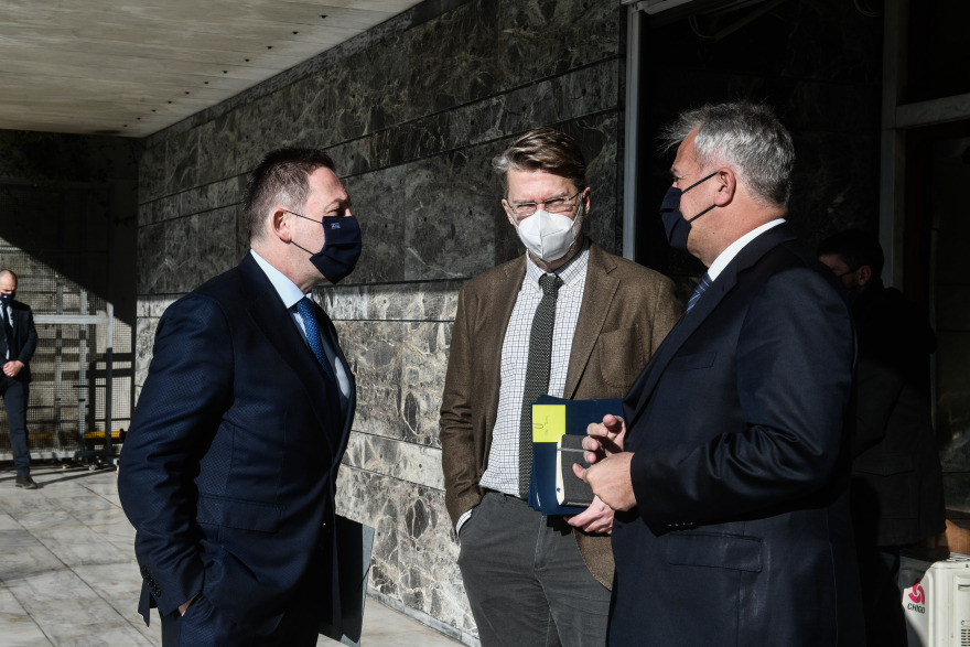 Επίσκεψη Μητσοτάκη στο υπουργείο Εσωτερικών 