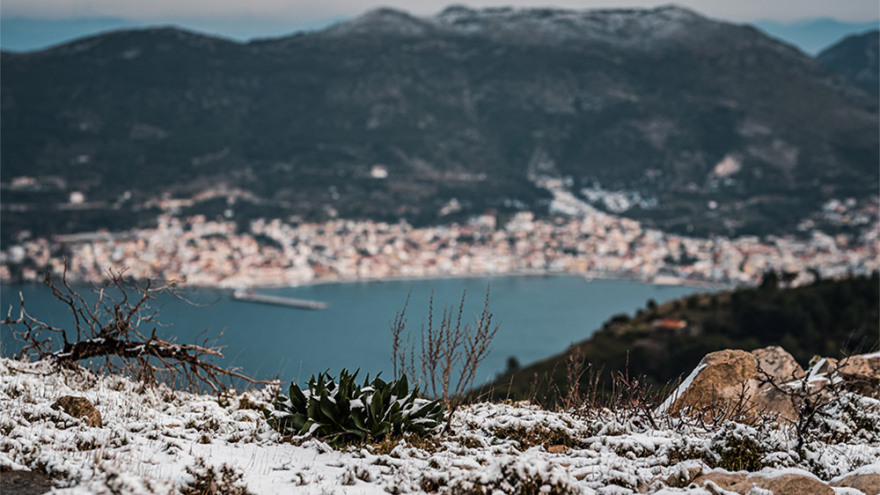 Κακοκαιρία: Στα «λευκά» ντύθηκε η Σάμος - Δείτε φωτογραφίες 