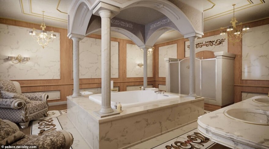 Πούτιν όπως... Ερντογάν: Από εκκλησία μέχρι και... μπάρες pole dancing στο νέο «παλάτι» του Ρώσου προέδρου