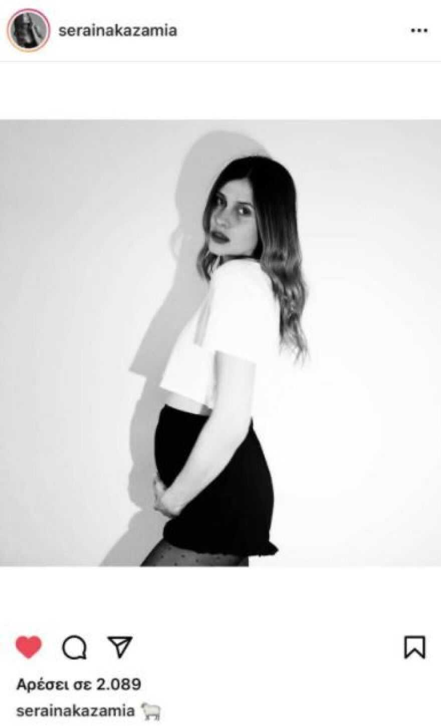 GNTM - Σεράινα Καζαμία: Η πρώτη νικήτρια του ριάλιτι ποζάρει με φουσκωμένη κοιλίτσα