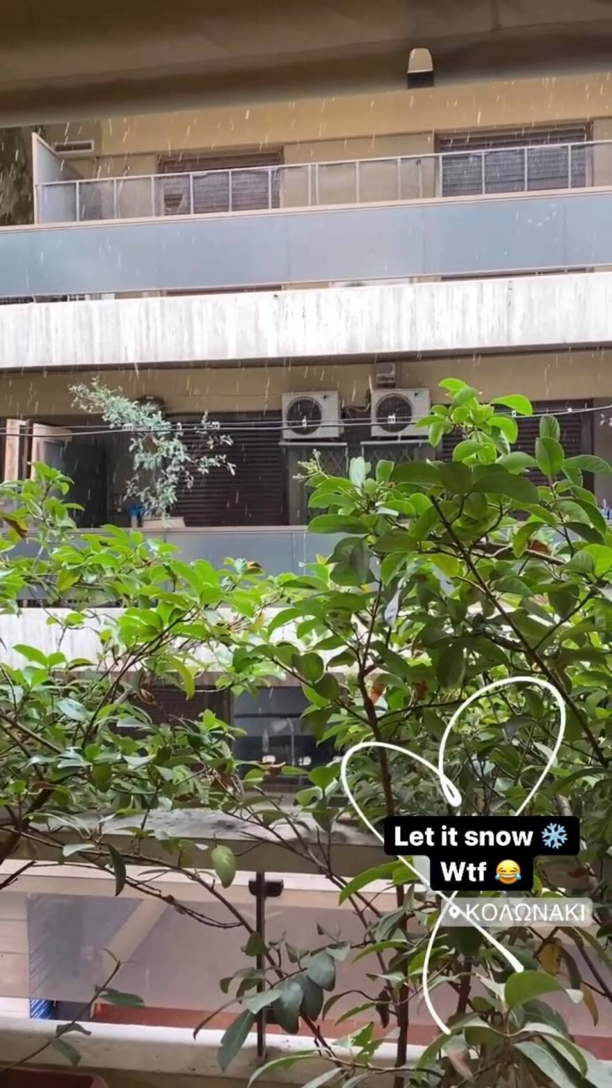 Καιρός - Χιόνισε στην Αττική: Κολωνάκι, Αγία Βαρβάρα, Κορυδαλλός 