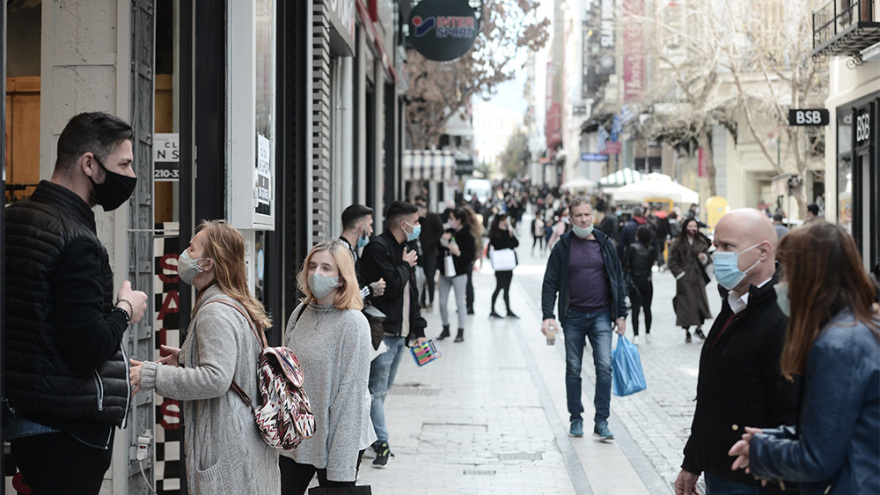Lockdown: Πρώτη μέρα με click inside - Περιορισμένη η κίνηση στην Ερμού