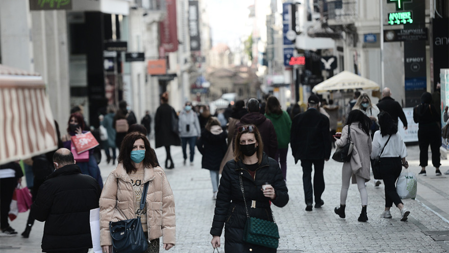 Lockdown: Πρώτη μέρα με click inside - Περιορισμένη η κίνηση στην Ερμού