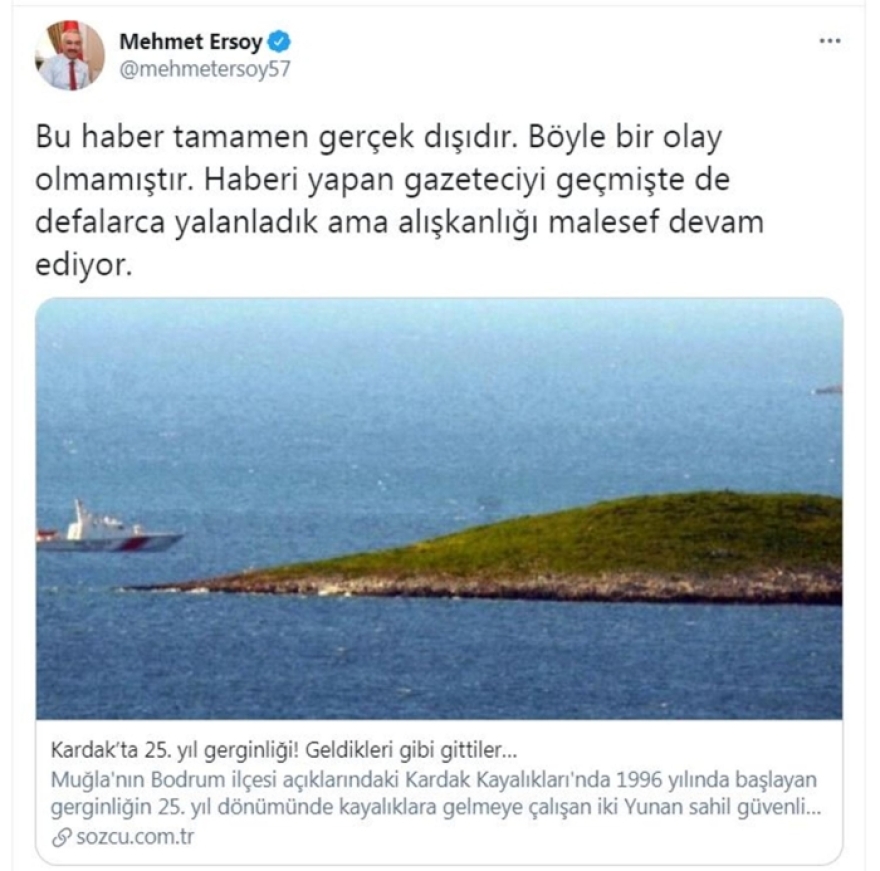 Τουρκία: Διαψεύδουν δημοσίευμα που «είδε» ένταση στα Ίμια