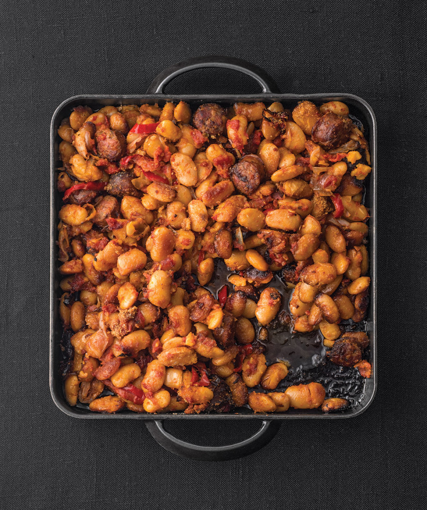 Συνταγή: Σπετζοφάι με γίγαντες και πιπεριές Φλωρίνης