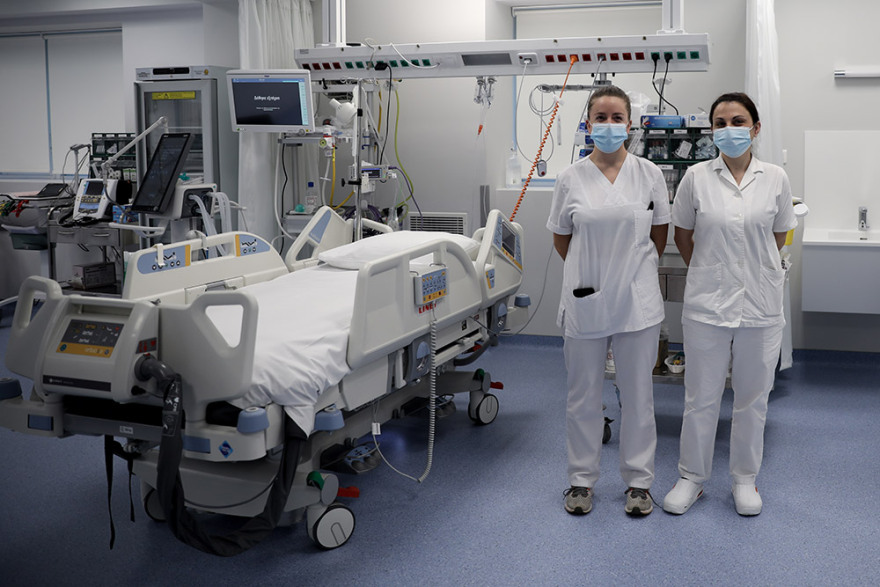 ΜΕΘ - Κορωνοϊός: Δείτε φωτογραφίες από τη νέα Μονάδα Εντατικής Θεραπείας του ΚΑΤ