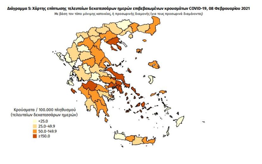 Κορωνοϊός: Στα 638 τα νέα κρούσματα - 276 οι διασωληνωμένοι, 25 θάνατοι