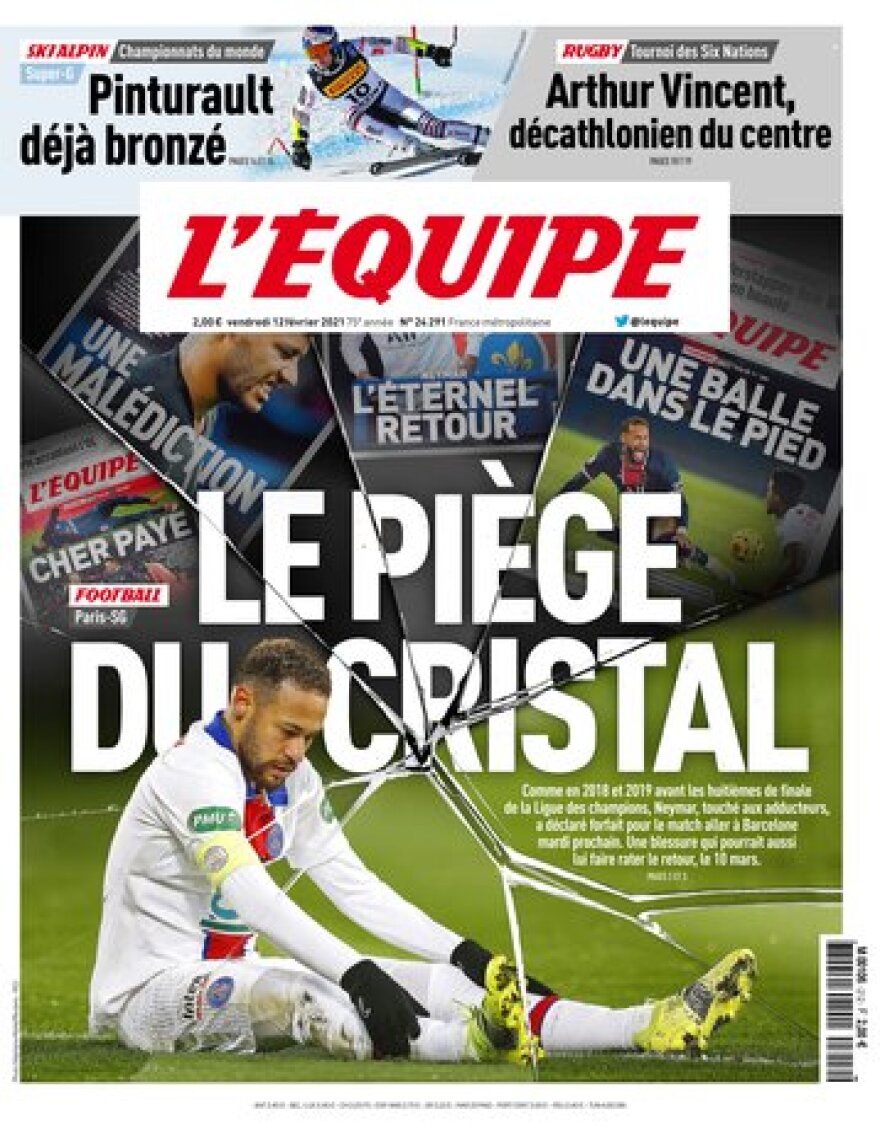 Καυστικό πρωτοσέλιδο της «Equipe» για τον Νεϊμάρ: «Είναι μια γυάλινη παγίδα» 