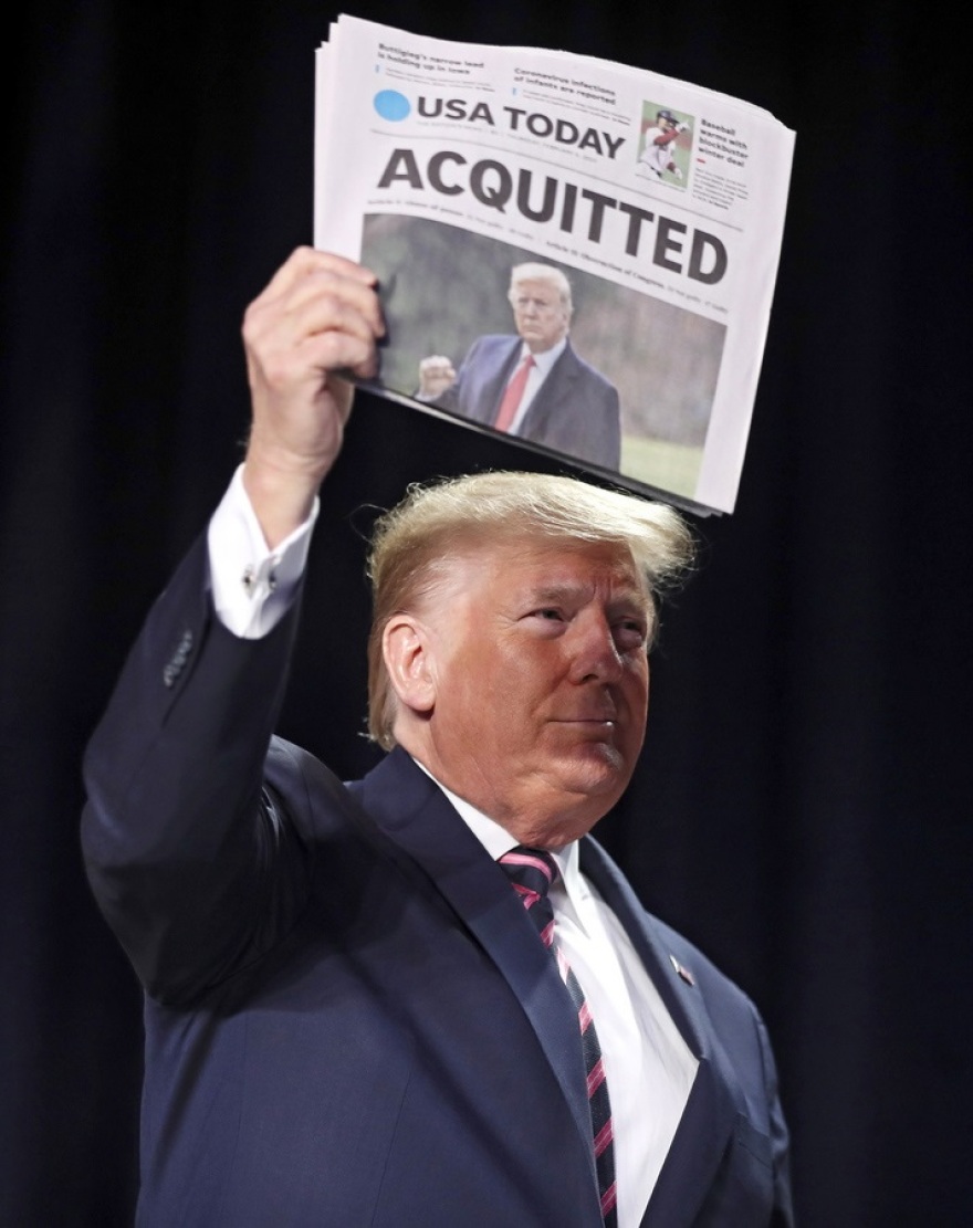 ΗΠΑ:  Η Γερουσία απάλλαξε τον Τραμπ από την κατηγορία της πρόκλησης σε στάση