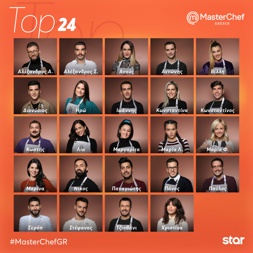 MasterChef 5: Αυτή είναι η χρυσή 24άδα της φετινής κούρσας 