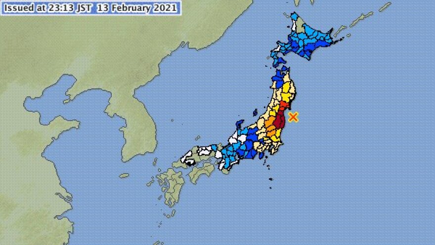 Ιαπωνία: Σεισμός 7,1 βαθμών στα ανοιχτά της Φουκουσίμα
