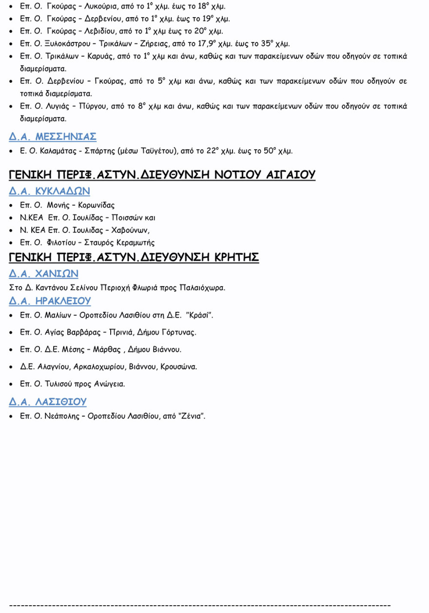 Κακοκαιρία «Μήδεια»: Δείτε ποιοι δρόμοι είναι κλειστοί 