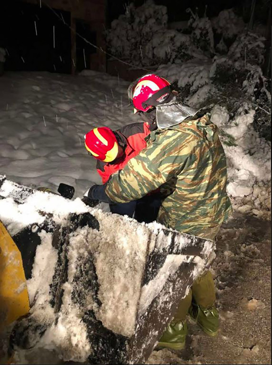 Κακοκαιρία «Μήδεια»: Ολονύχτια μάχη για την αποκατάσταση των προβλημάτων στον Διόνυσο