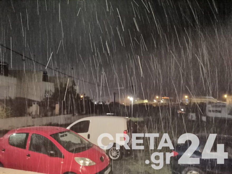 Η Μήδεια έφτασε στην Κρήτη: Άρχισε να «ασπρίζει» το Ηράκλειο