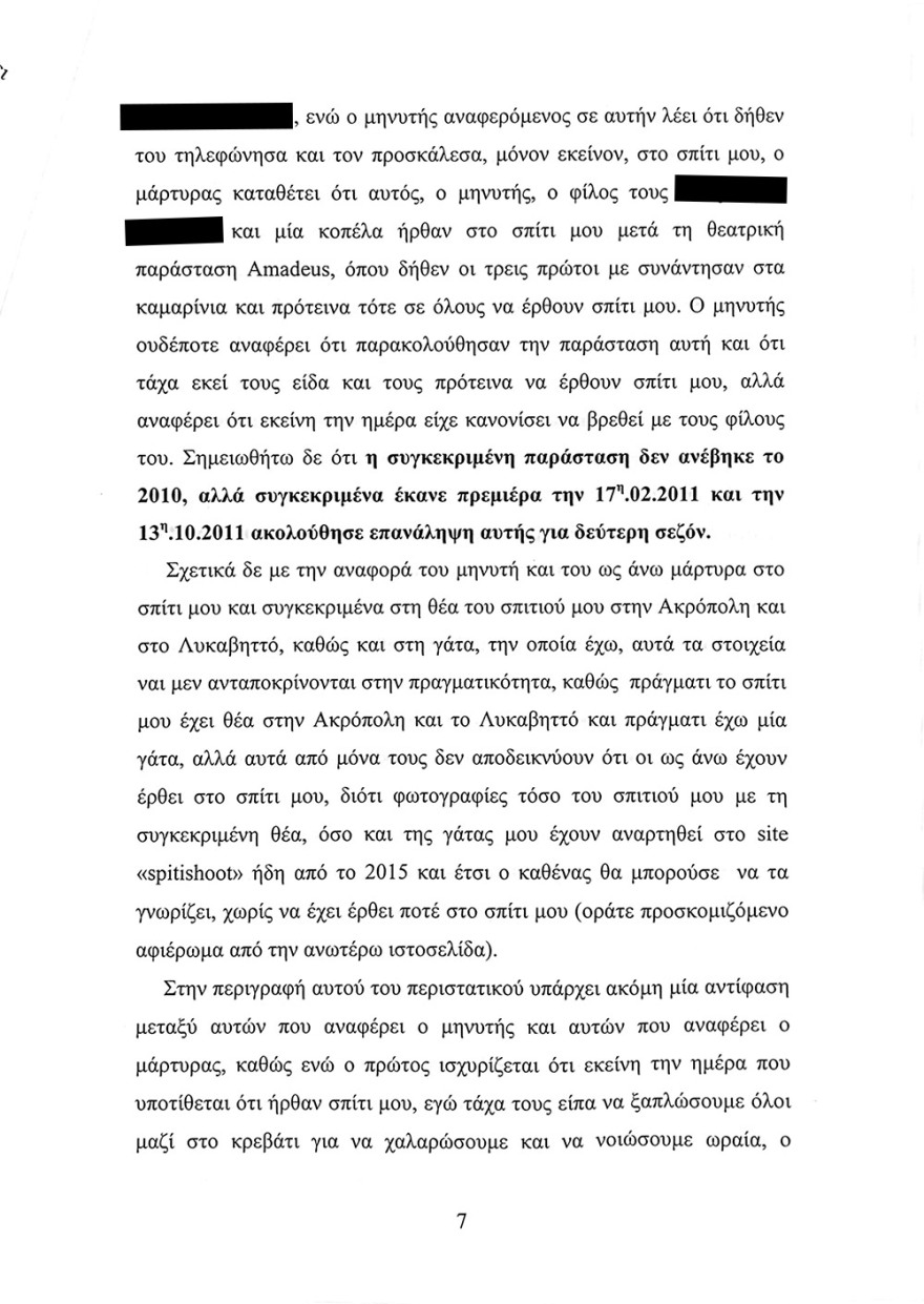 Διαβάστε το υπόμνημα Λιγνάδη στην ανακρίτρια - Τι ισχυρίζεται για την παιδεραστία