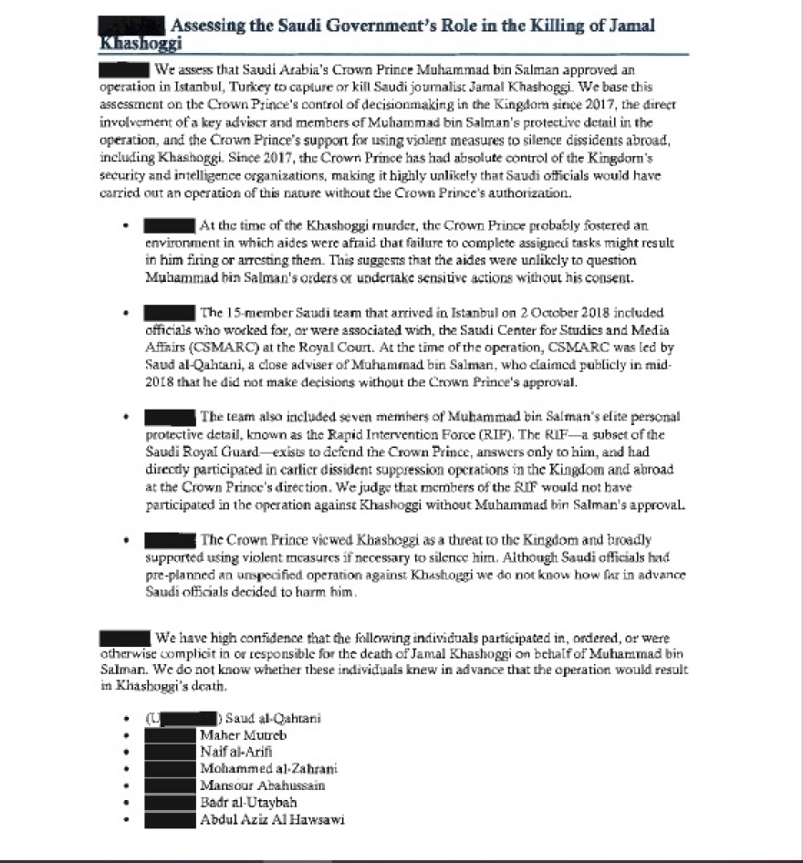 Το μήνυμα της αρραβωνιαστικιάς του Κασόγκι μετά την έκθεση των ΗΠΑ