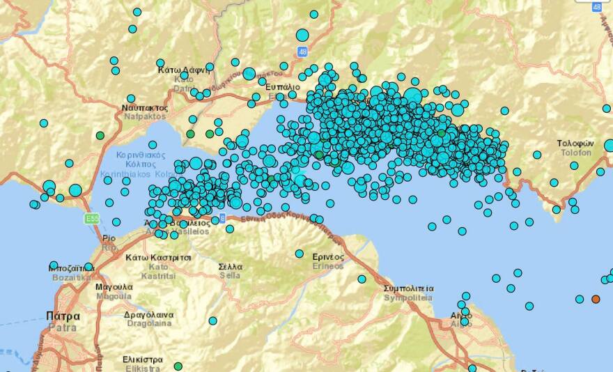 Χουλιάρας: 1.500 σεισμοί σε δύο μήνες στον δυτικό Κορινθιακό Κόλπο