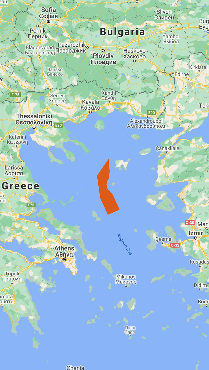 Ξαναβγήκε το Τσεσμέ στο Κεντρικό Αιγαίο