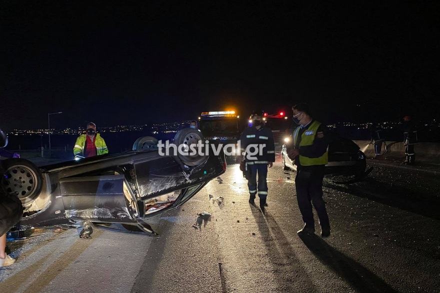 Θεσσαλονίκη: Στο νοσοκομείο 24χρονος ύστερα από σοβαρό τροχαίο - Βίντεο και φωτογραφίες